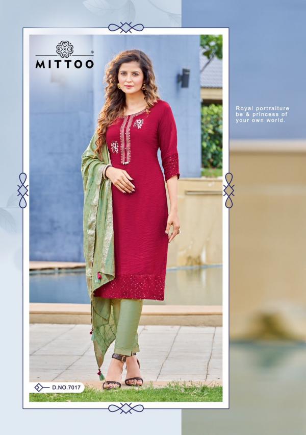 Mittoo Life Style Vol 2 viscose Festive Wear Kurti Pant With Dupatta